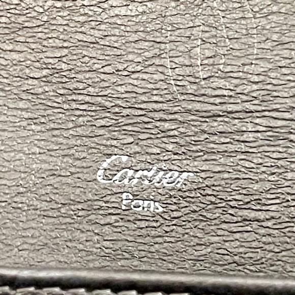 Cartier metallic happy birthday monogram leather long wallet with card - Picture 11 of 12